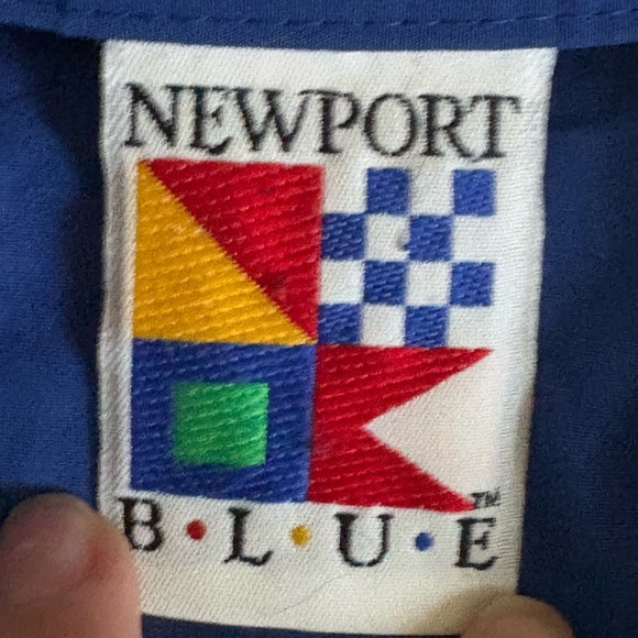 Vintage Newport Blue Windbreaker Pullover - Picture 6 of 7